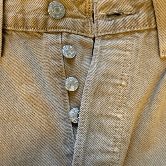 Levi's 501 Khaki Jeans - 27x30 - Picture 5 of 5